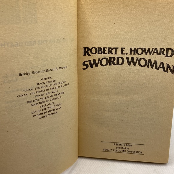 Sword Woman by Robert E. Howard Fantasy 1979 Berkley Softcover Book Vintage - Picture 4 of 11
